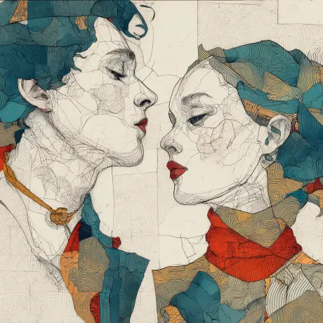 Tender Mosaic, Vibrant Kiss