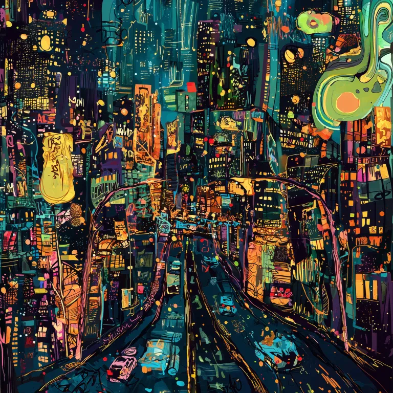 Neon City Ascent