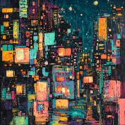 Azure Metropolis: Blooming Veil