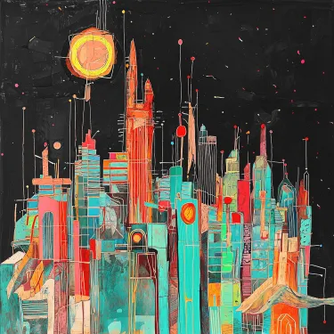 View Midnight Metropolis Sunburst