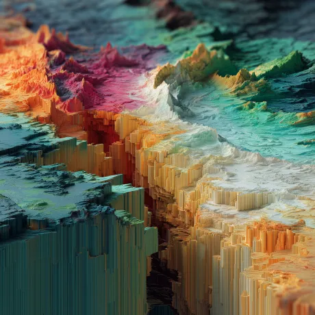 Vivid Blocks of Light