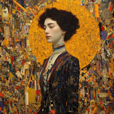 View Azure Gaze, Amber Hues
