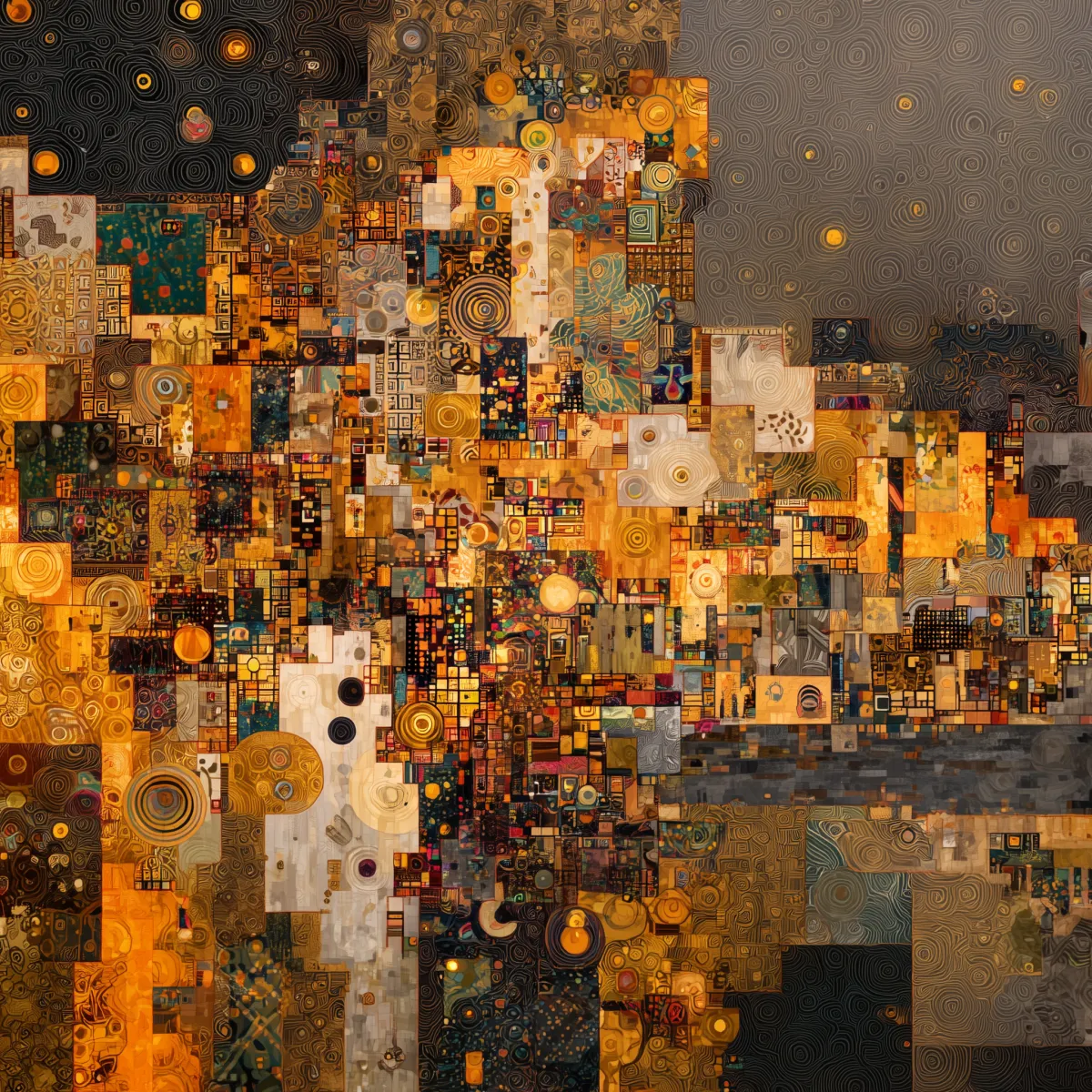 Ochre Grid Circles
