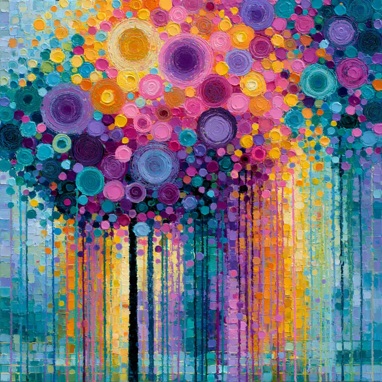 Pink Canopy, Violet Sky