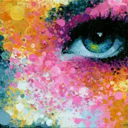 Kaleidoscopic Pink Gaze
