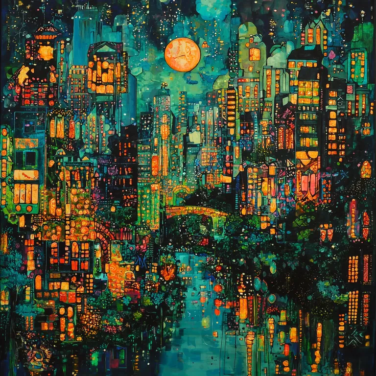 Moonlit City Shimmer