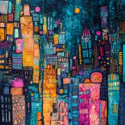 Neon Afterglow Weave