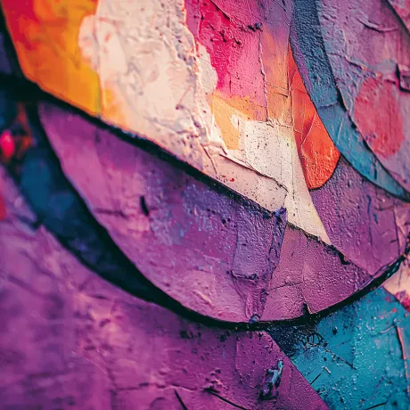 Purple Patchwork Wall