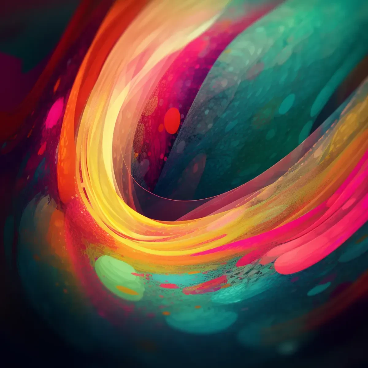 Warm-cool Inward Spiral