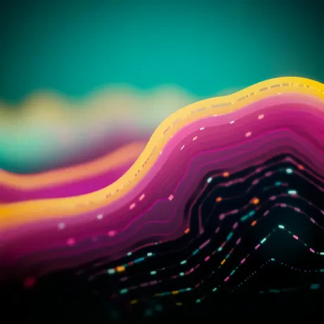 Topographical Rapture, Magenta-Lit