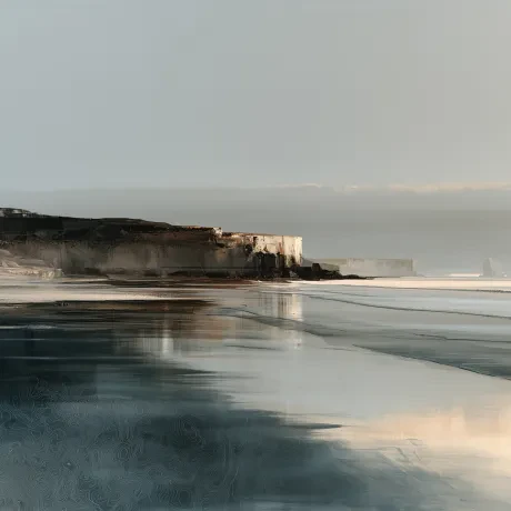 Mirrored Beach