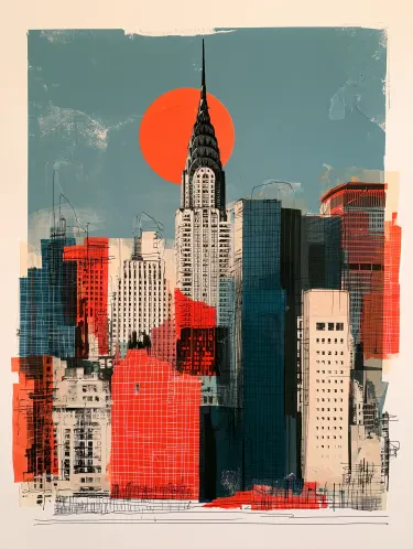 View Manhattan in Pen