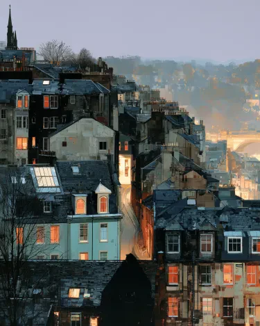 View Amber Panes, Slate Roofs