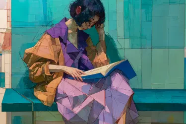 View Absorbed in the Pages