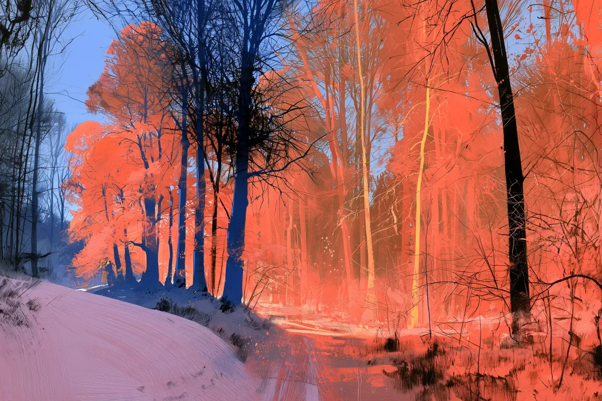 Coral Lane in Snow