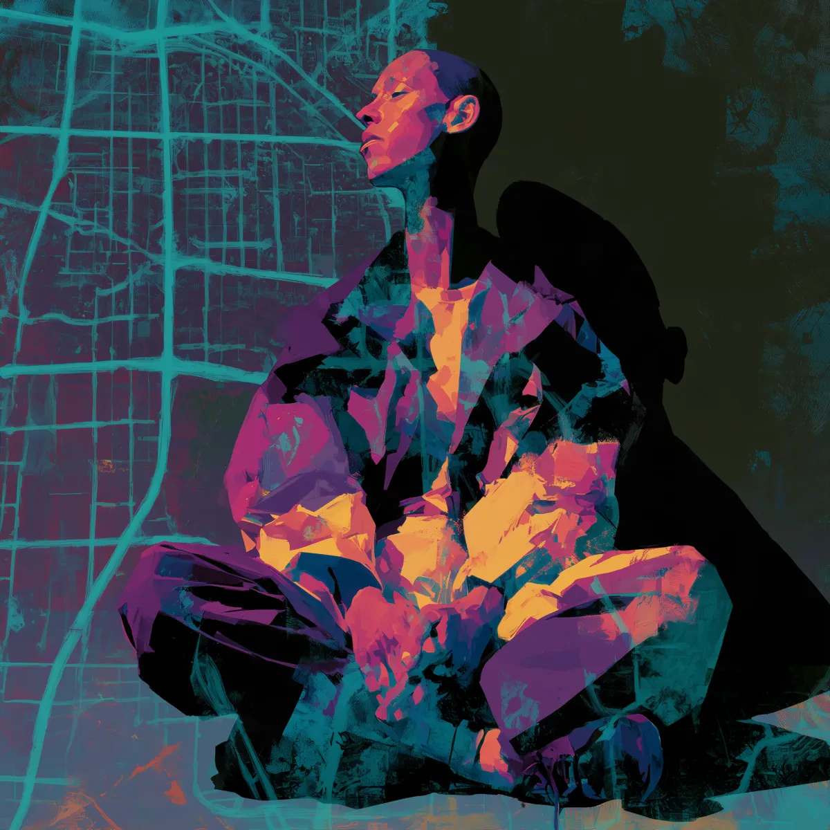 Street-Map Seated