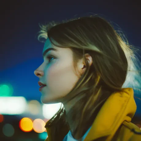 Nocturnal Whispers: Urban Elegance