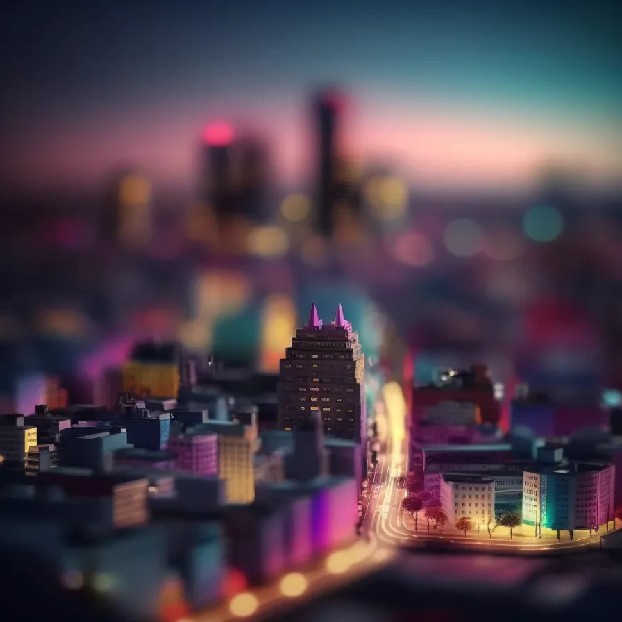 City's Glow: A Nocturnal Tapestry