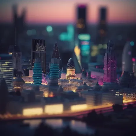 Neon Dreams: Metropolis in Miniature Majesty