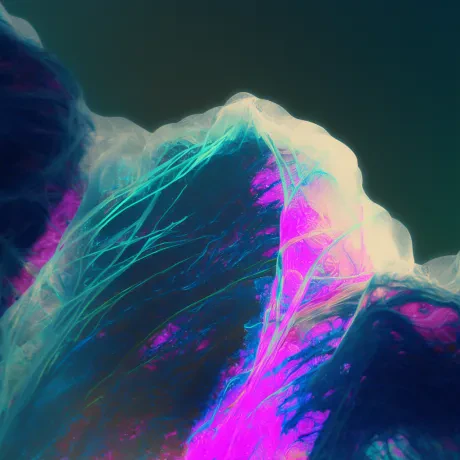 Celestial Tapestry: Microscopic Symphony in Blues and Purples