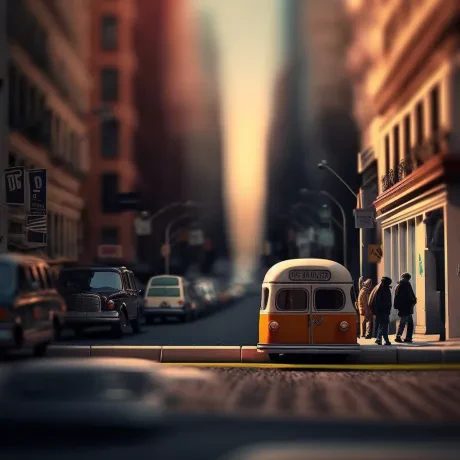 Urban Reverie: Luminous Echoes