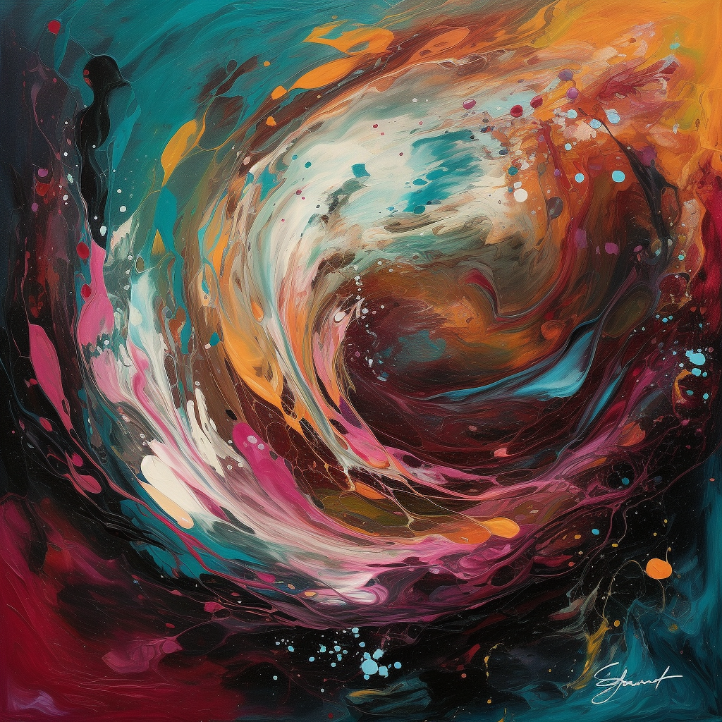 Dancing Hues: A Symphony of Joyful Strokes