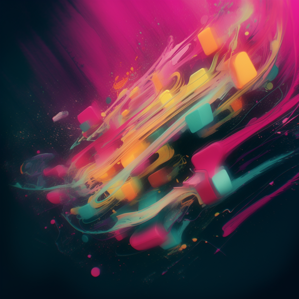 Neon Nocturne: Chromatic Dance in Darkness