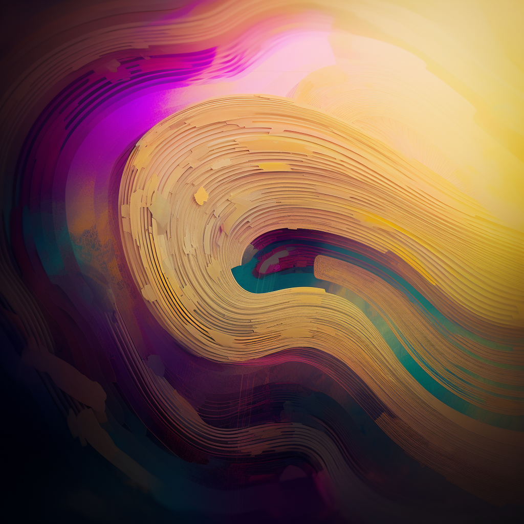 Celestial Wave: A Symphony of Colorful Contrasts