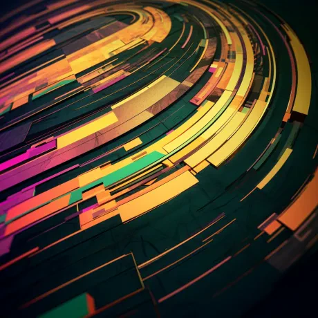 Lucid Geometry: Dance of Cosmic Hues