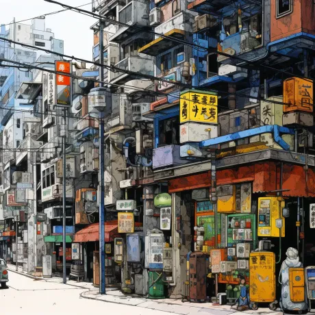 Chromatic Pulse of Urban Symphony