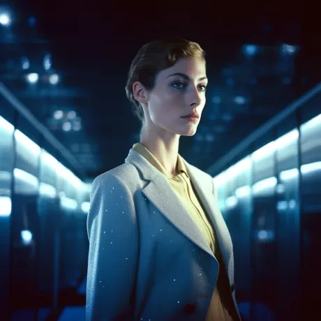 Glimmering Elegance in the Corridor's Glow