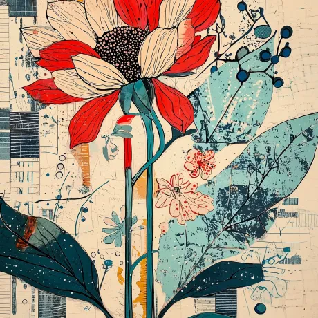 Euphony of Blossoms in Color Symphony
