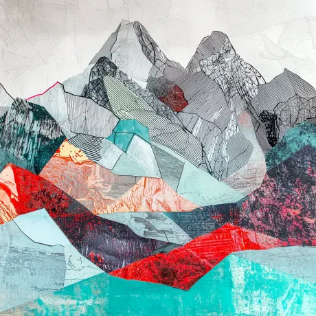 Ethereal Tapestry: Nature's Vibrant Quilt