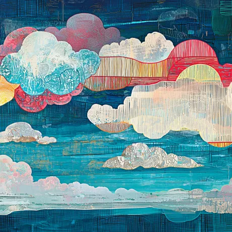 Ethereal Dreams: Dancing Skies of Vivid Whimsy