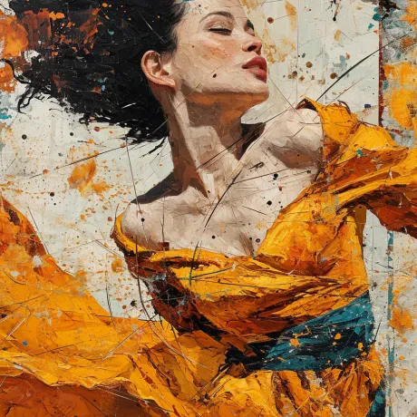 Dancing in Radiant Yellow Symphony