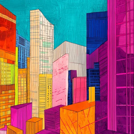 Neon Reverie: Whispers of a Kaleidoscope City