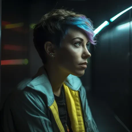 Blue Reverie: Untold Stories in Vibrant Silence