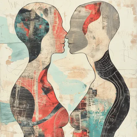 Chromatic Whirl of Passion and Connection