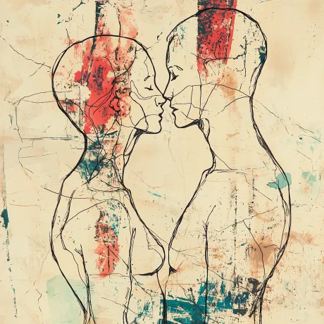 Mosaic Embrace: Kaleidoscope of Intimacy