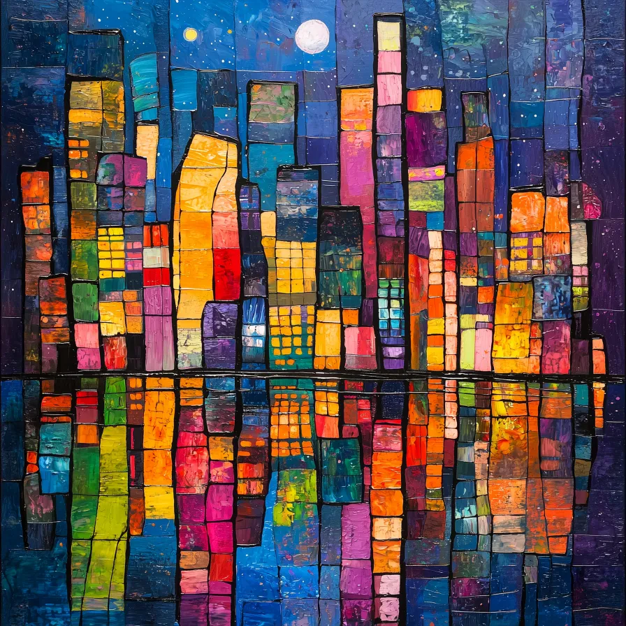 Urban Pulse: Nature's Reflective Ballet