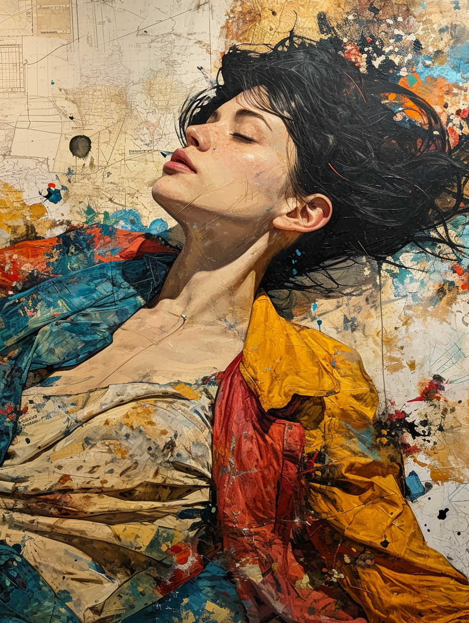 Chromatic Gaze: A Symphony in Color and Collage