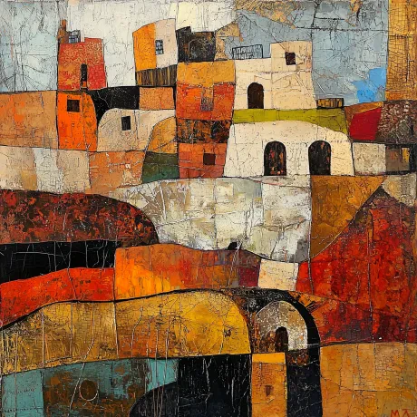 Rhythmic Harmony: Symphony of Hues and Forms