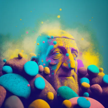 "Spheres of Identity: A Rainbow Explosion"