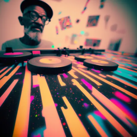 "Neon Beats: A Mosaic of Urban Rhythms"