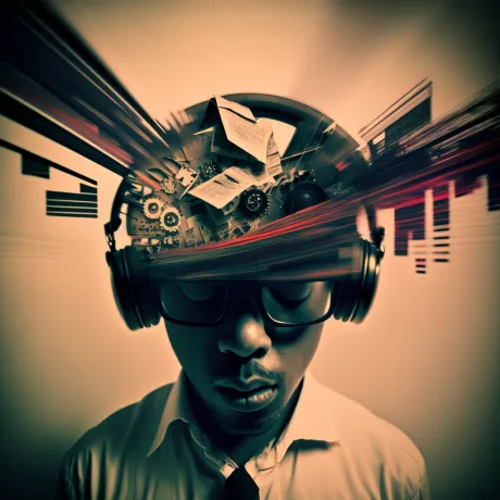 Futuristic Melody: A Technological Portrait