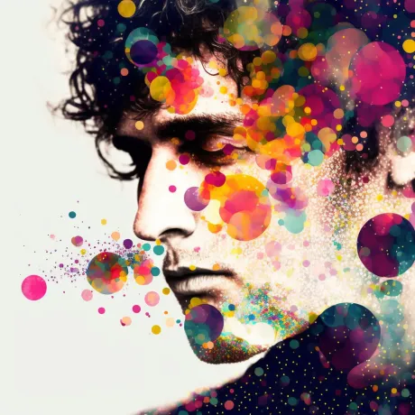 "Chromatic Echoes: The Vibrant Generation"