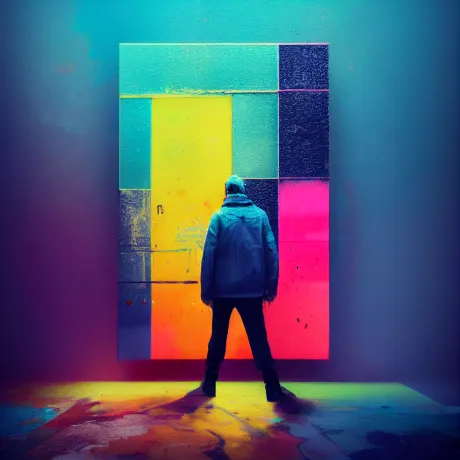 "Chromatic Confusion: The Enigmatic Figure"