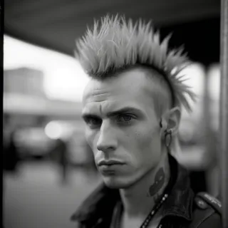 "Whispers of Defiance: Punk's Shadowed Rebellion"