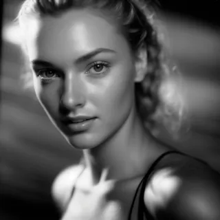 Elegance in Shadow: A Modern Muse