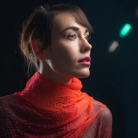 Whispers of Motion: Orange Reverie